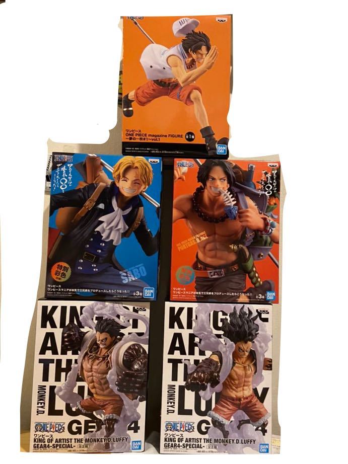 新品 ワンピース One Piece フィギュア エース サボ ルフィ くじ プライズ ギア4 Abcd ラストワン グッズ の落札情報詳細 ヤフオク落札価格情報 オークフリー スマートフォン版