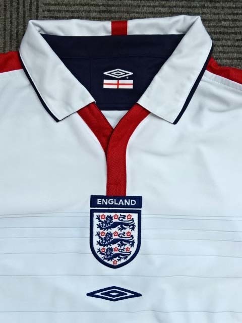 イングランド代表 長袖ユニフォーム M アンブロ UMBRO Englandの落札