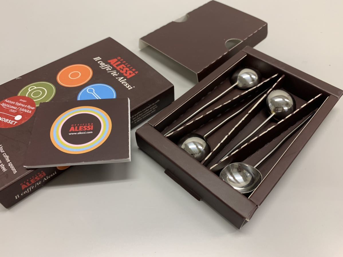 新品】◎送料無料【アレッシィ・ALESSI】コーヒースプーン SAN08SET