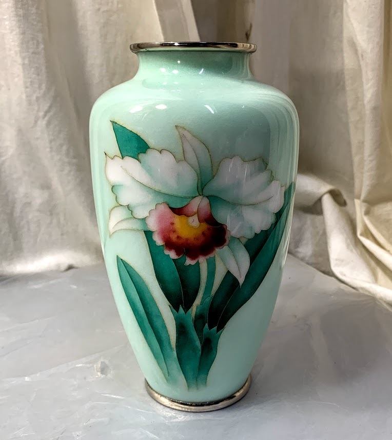 七宝焼壺花瓶置物アンティークコレクション