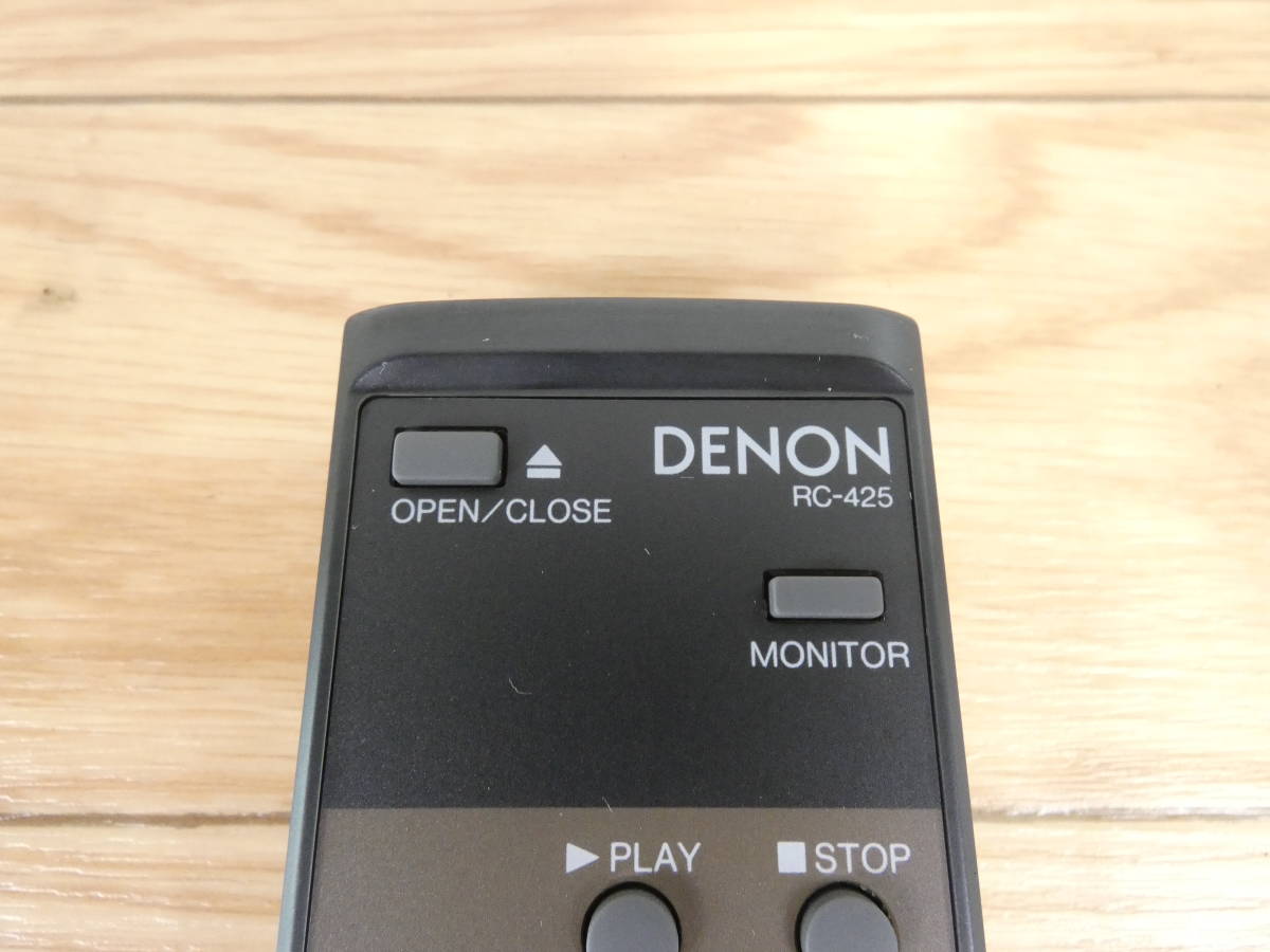 DENON デノン カセットデッキ用 リモコン RC-425 音響機器 オーディオ