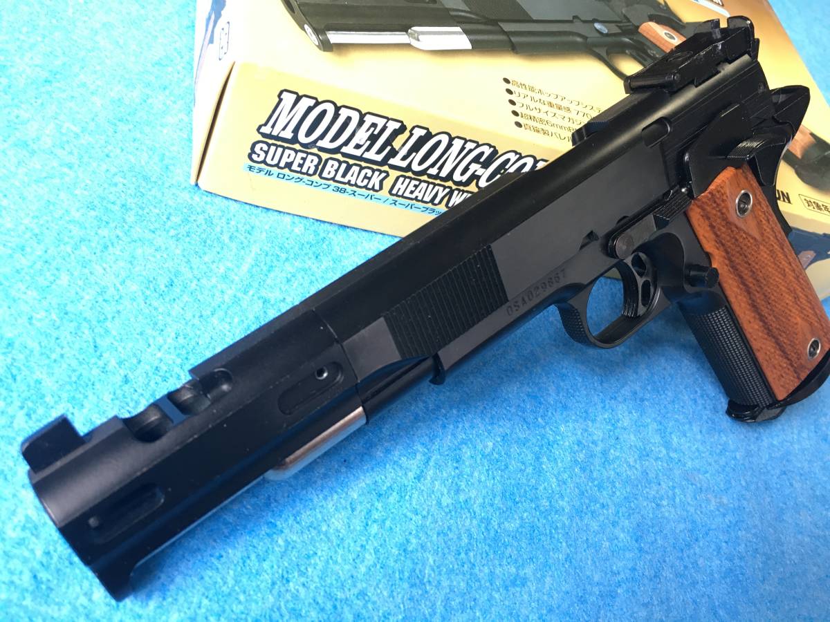 SIIS エアガン モデル ロングコンプ38スーパー スーパーブラック HW