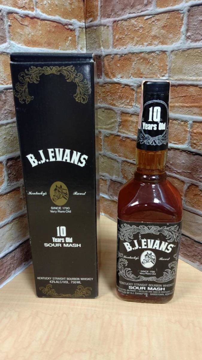 古酒/未開栓/ B.J.EVANS SOUR MASH 10年/750ml 43% バーボン