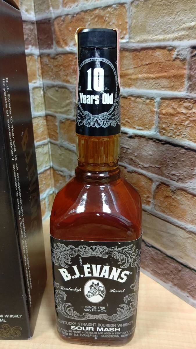 BJ EVANS 10年 エヴァンズ ウイスキー バーボン 箱入 未開封 古酒