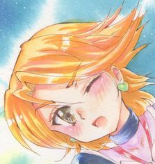 新品】手描きイラスト キュアブラック 美墨なぎさ ふたりはプリキュア