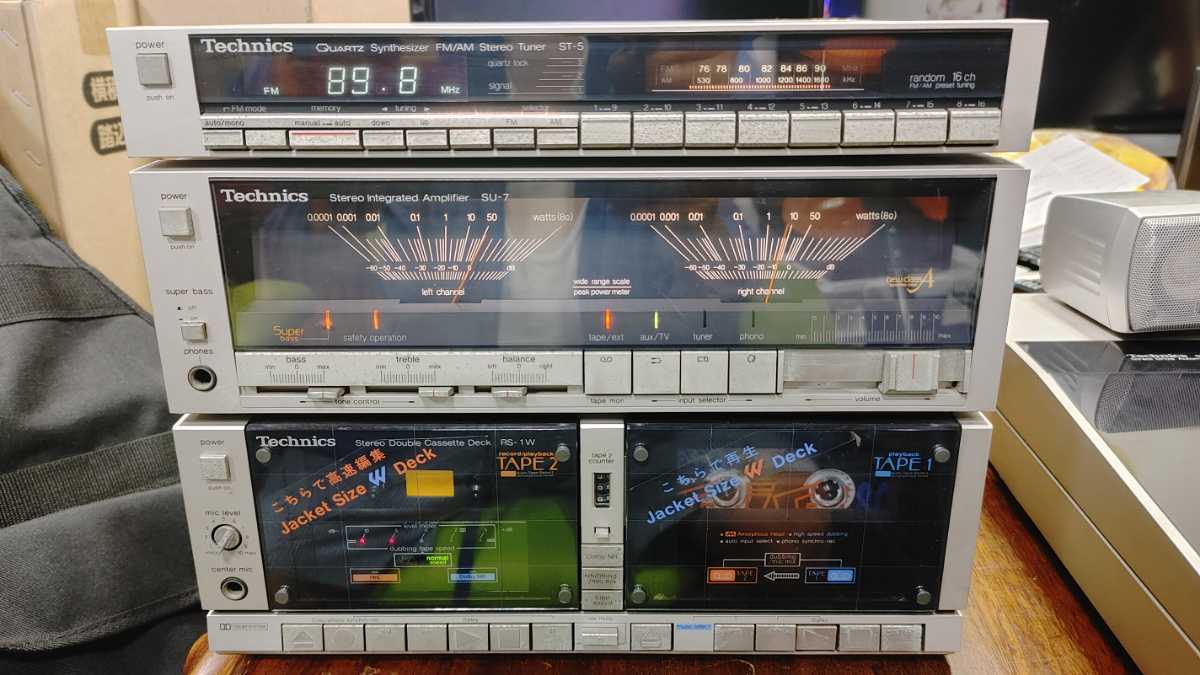 Technics ST-5 SU-5 RS-5 セット 昭和レトロ 通電再生ok オーディオ機器