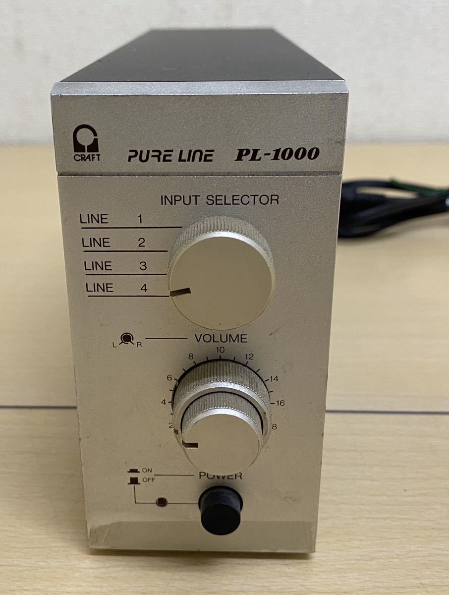 その他 CRAFT PURE LINE PL-1000 Cランク】AUDIO CRAFT PURE LINE PL-1000 プリアンプ オーディオ
