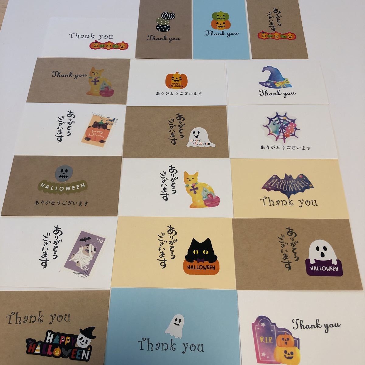 新品 ハンドメイド メッセージカード ありがとうカード サンキューカード Thank You Halloween ハロウィン ジャックオランタン の落札情報詳細 ヤフオク落札価格情報 オークフリー スマートフォン版