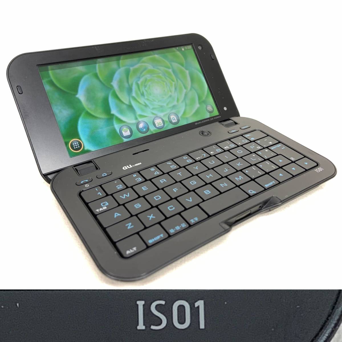 au初期スマートフォン IS01 ブラック SHARP - IS01 auスマホ 初期型の