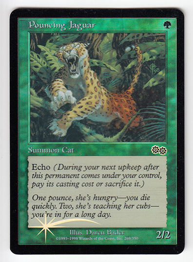 飛びかかるジャガー Pouncing Jaguar 英語版 プロモfoil の落札情報詳細 ヤフオク落札価格情報 オークフリー スマートフォン版