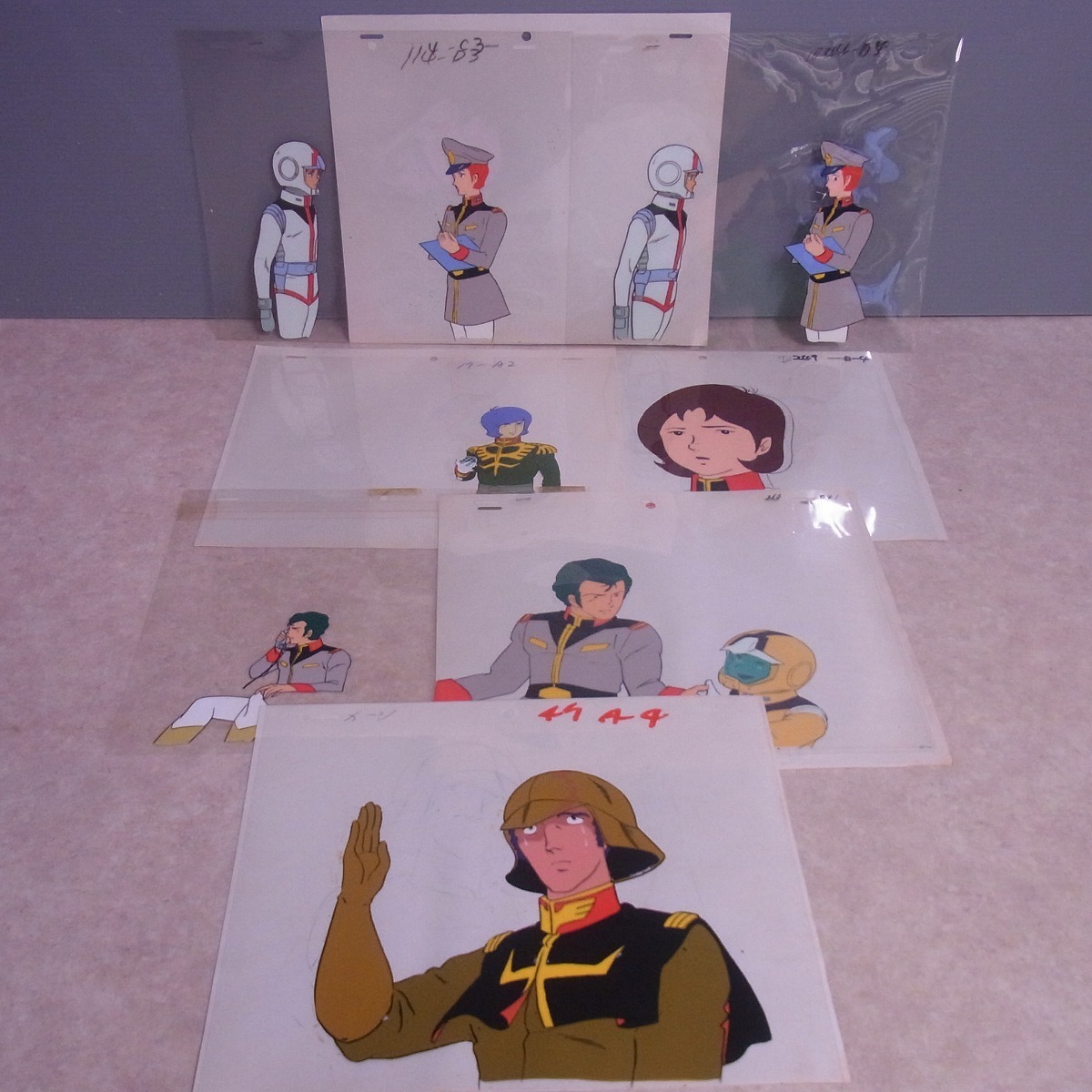 機動戦士ガンダム セル画7枚set アムロ・レイ マチルダ・アジャン