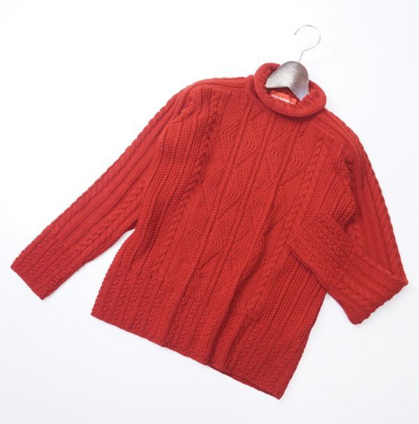 Tb8717 イタリア製 アランマヌキャン Alan Manoukian ウール ハイネック ケーブル ニットセーター レッド サイズ1 M相当 の落札情報詳細 ヤフオク落札価格情報 オークフリー スマートフォン版