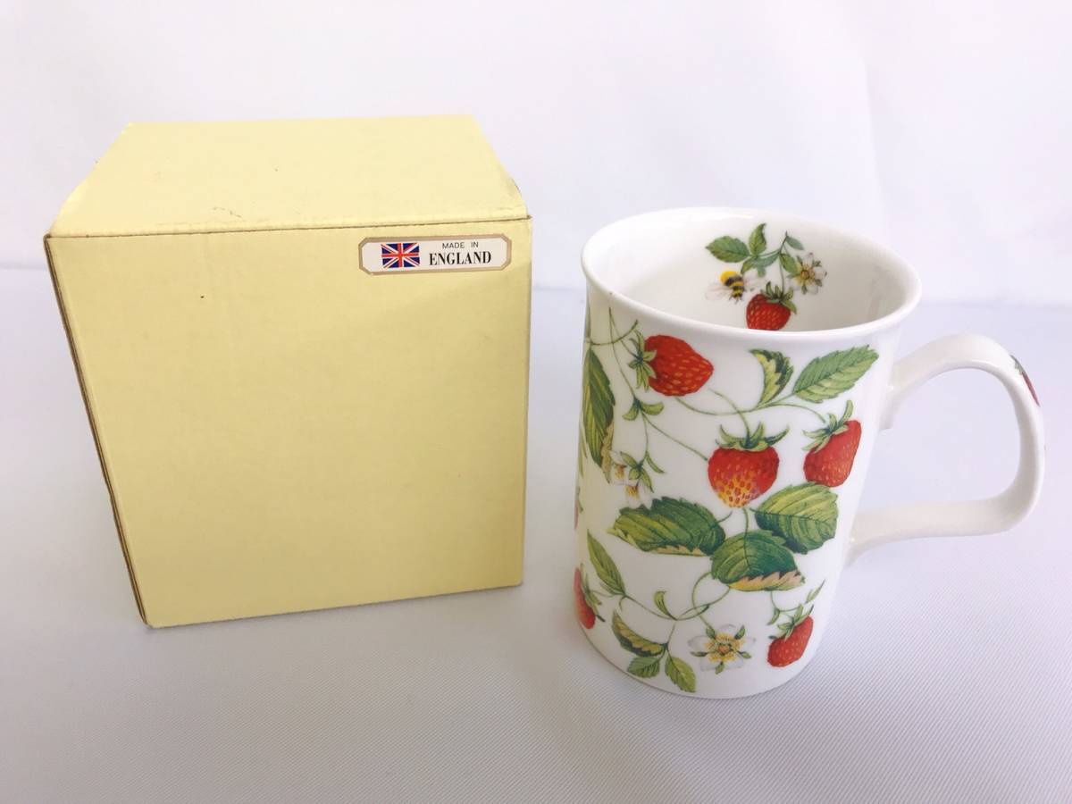 新品】イギリス ロイカーカム アルパインストロベリー Fine bone china