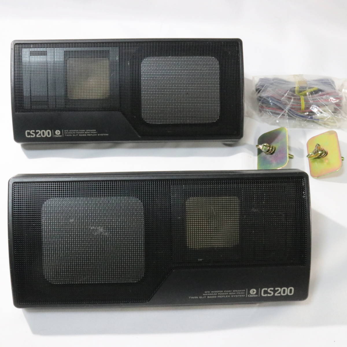 当時物新品箱入りクラリオンCS200スピーカー Clarion クラリオン CS200 据え置き 2WAY スピーカー BOX タイプ