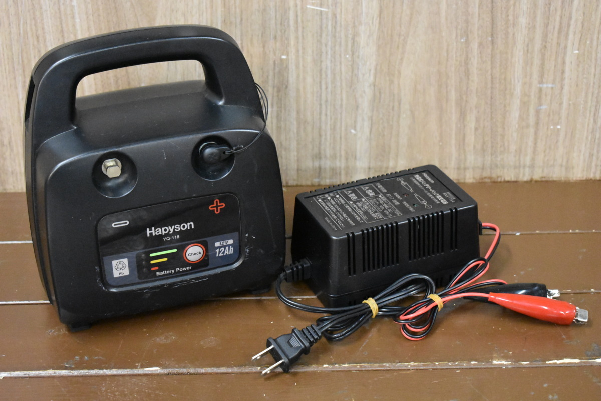 1スタ 通電良好 ハピソン Yq 118 12v 12ah 電動リール用 バッテリーパック Hapyson バッテリー 船釣り 電動リール 等に Kkr O1 の落札情報詳細 ヤフオク落札価格情報 オークフリー スマートフォン版