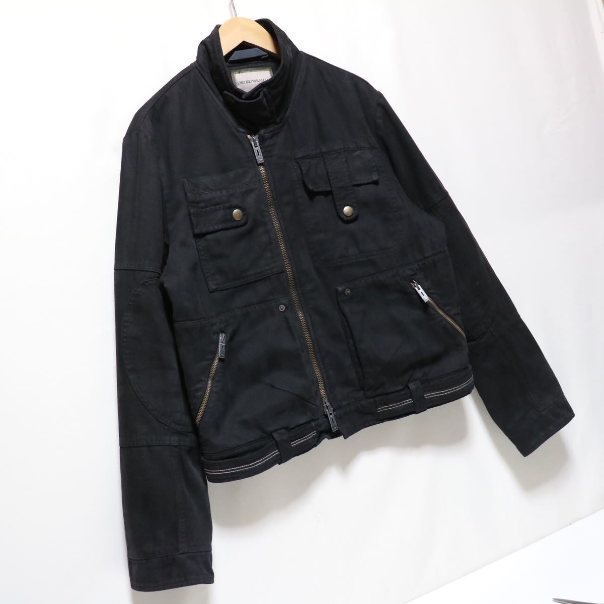 Emporio Armani ロゴ刺繍 Vintage ミリタリージャケット アルマーニ メンズ ジャケット ブルゾン ライダースジャケット の落札情報詳細 ヤフオク落札価格情報 オークフリー スマートフォン版