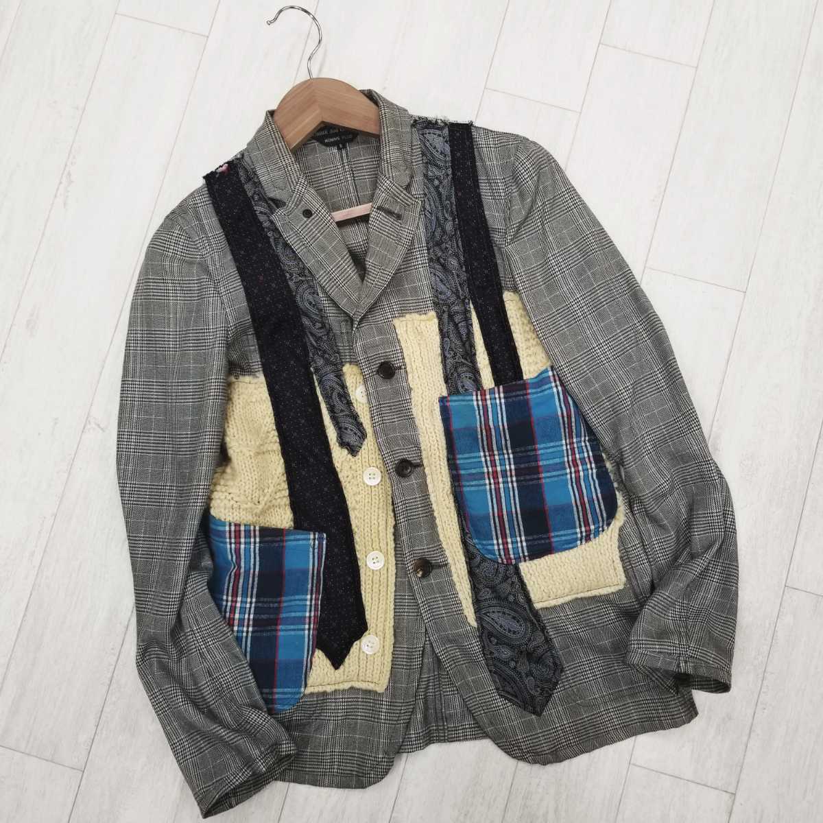 新品☆COMME des GARCONS HOMME パッチワーク デニムJKT