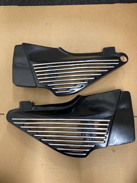 キジマ GS400 アルフィンカバー ブラックヘアライン仕上げ kijima 