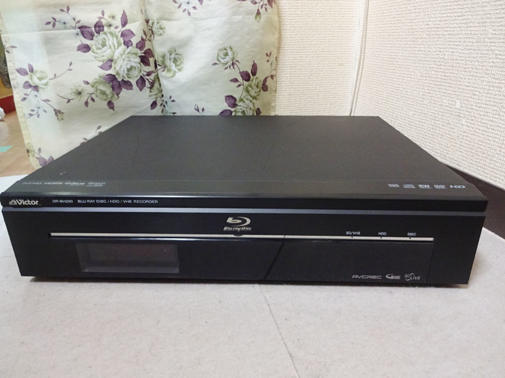 ビクター HDD/BD/VHSレコーダー DR-BH250 ジャンク(600)の落札情報詳細