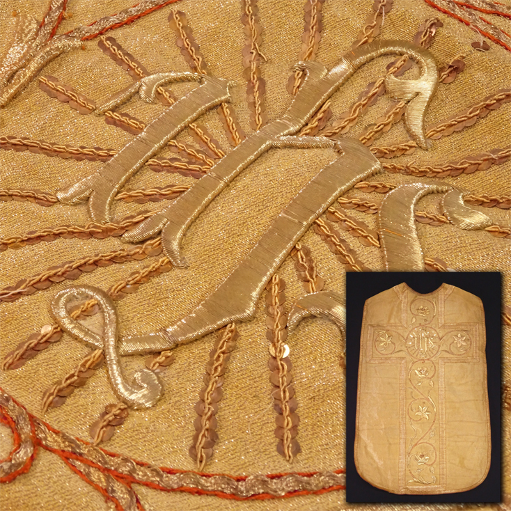 慶應 本物保証 キリスト教 西方教会 ローマ カトリック 聖職者 祭服 本金糸十字刺繍 イエス キリスト Ihs シンボル 衣裳 衣装装束 の落札情報詳細 ヤフオク落札価格情報 オークフリー スマートフォン版