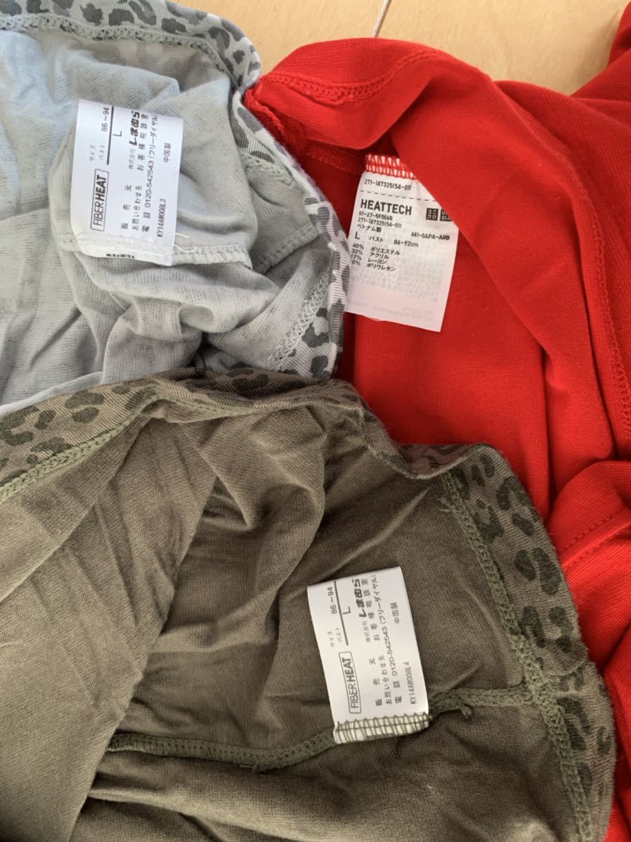 Uniqloユニクロヒートテック Lサイズ赤ヒートテックインナーしまむらfiberheatインナー肌着lサイズ中古レディース の落札情報詳細 ヤフオク落札価格情報 オークフリー スマートフォン版