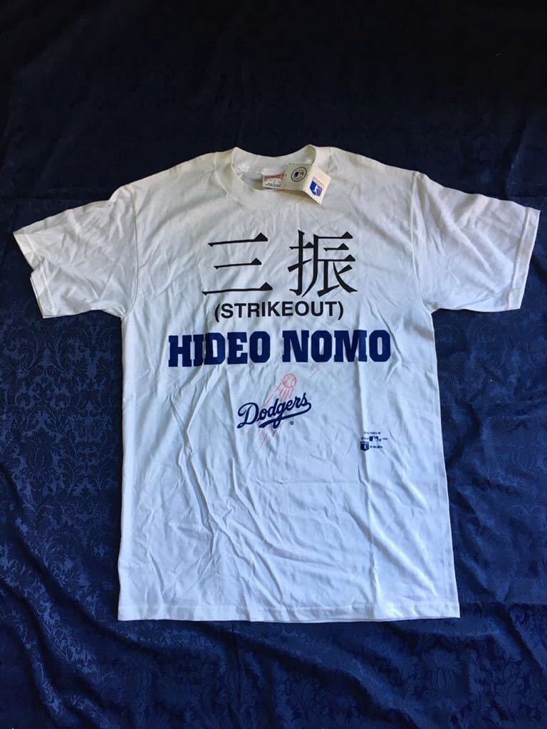 新品】【MLB】野茂英雄 Tシャツ 三振 漢字 ドジャース 1995年