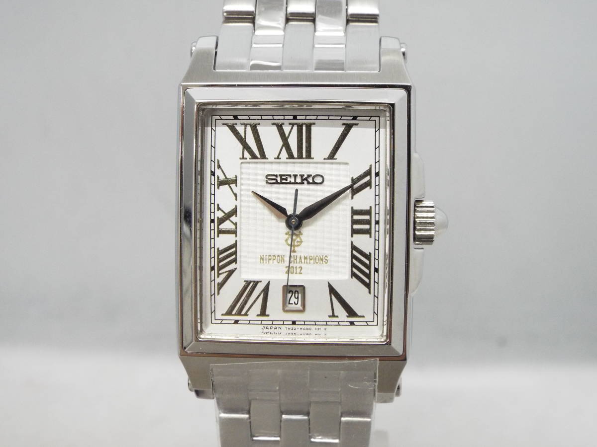 Y-5 天皇賞優勝馬スリージャイアンツ号記念SEIKO クォーツQW416G デッドストック】メ413/SEIKO セイコー/クオーツ/メンズ腕時計/NIPPON