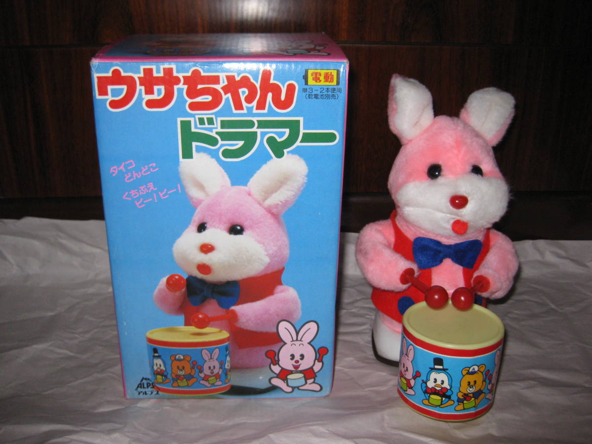 ALPS商事 うさちゃんドラマー 電動 ビンテージの落札情報詳細 - Yahoo