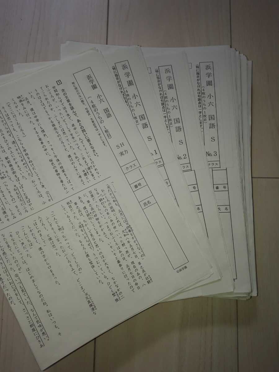 浜学園 復習テスト 小6 ｓクラス 国語 実力 ３９まで の落札情報詳細 ヤフオク落札価格情報 オークフリー スマートフォン版