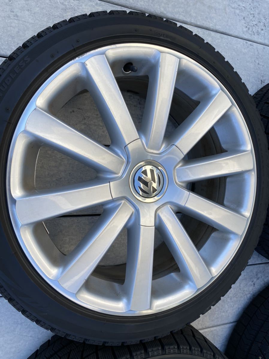 送料無料 VW パサート ヴァリアント R36 純正 18インチ 塗装品 ブラック ホイール 希少品 フォルクスワーゲン 8J PCD112 ゴルフ パーツ情報 ゴルフ、トゥーラン、ジェッタなどに流用できる18