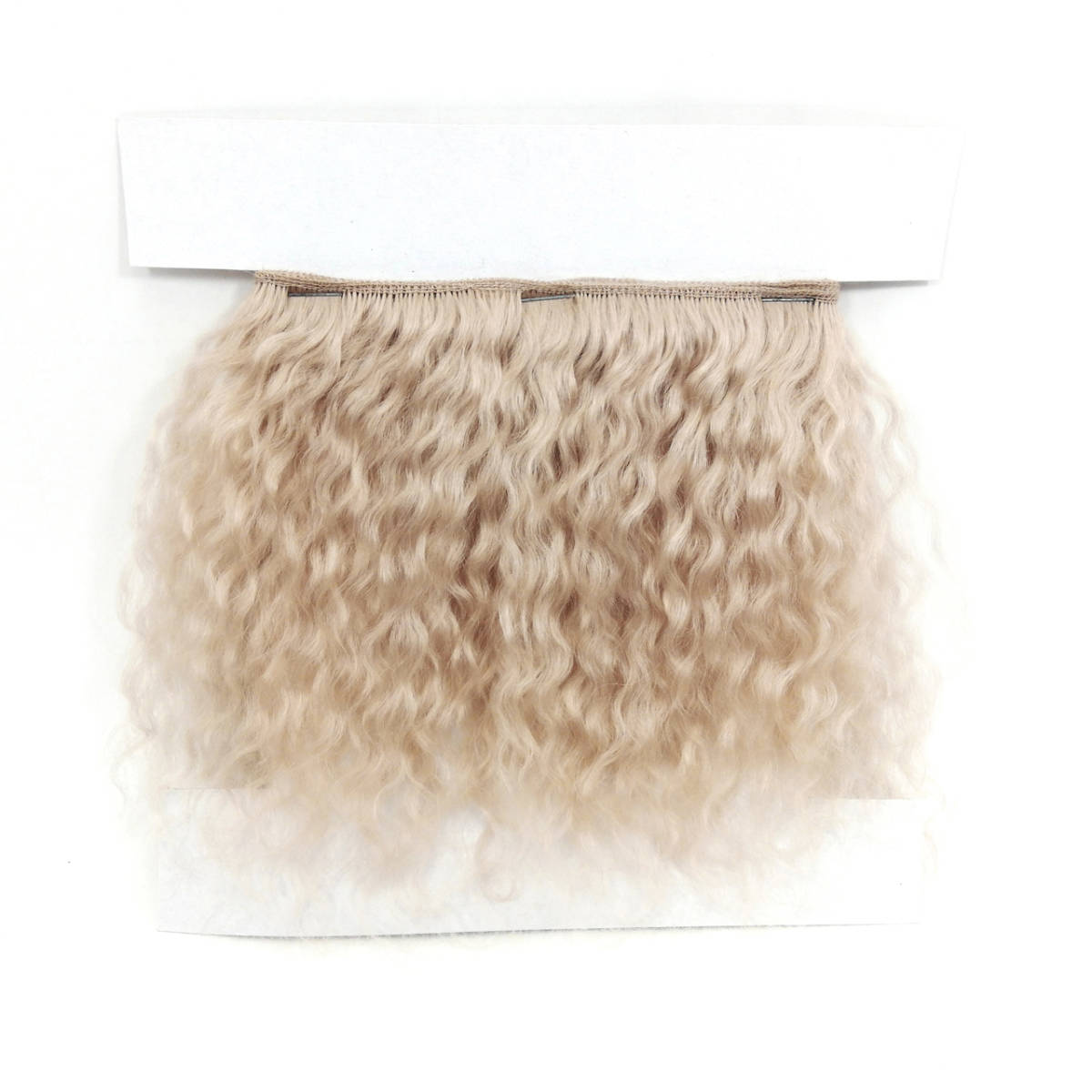 新品】【即決】アッシュブロンド モヘアウェフティング ウィッグ作り
