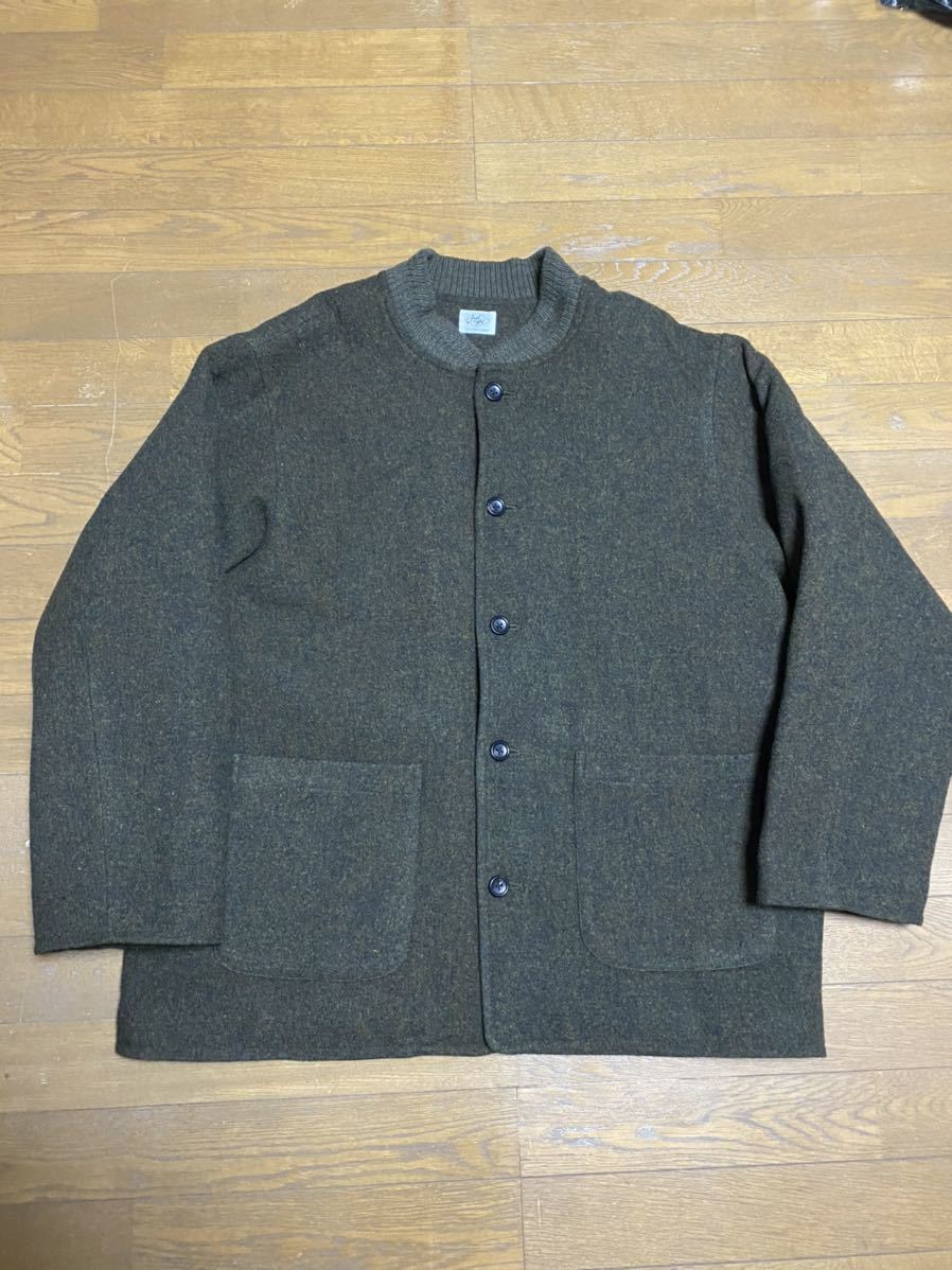 新品同様】Just Right “EB Wool Jacket” Olive sizeL 定価39600円 