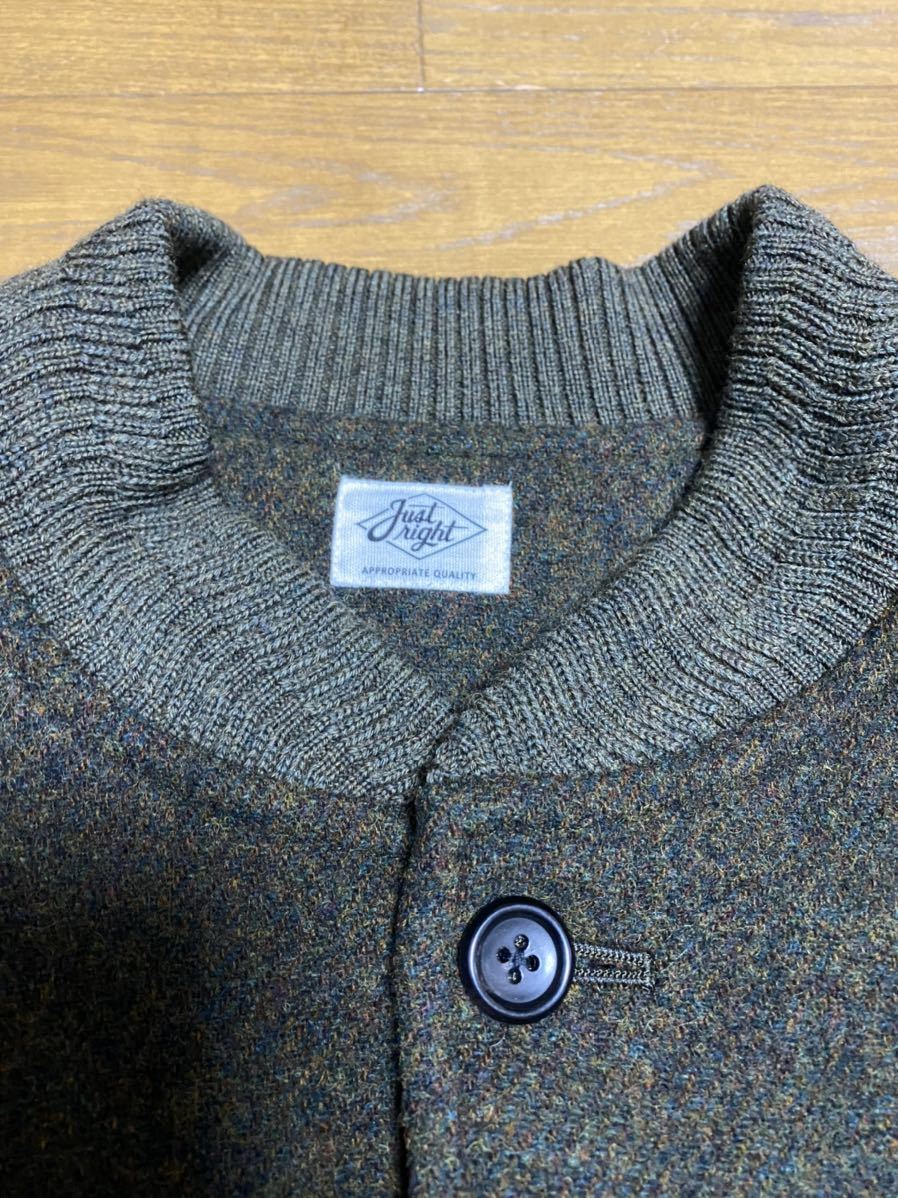 新品同様】Just Right “EB Wool Jacket” Olive sizeL 定価39600円 
