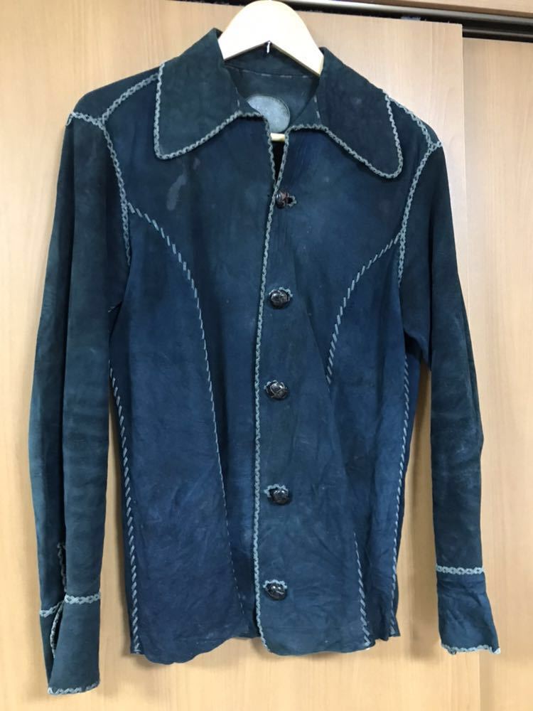 70's NORTH BEACH LEATHER レザージャケット ネイビー ノースビーチ 70's NORTH BEACH LEATHER レザージャケット ネイビー ノースビーチ