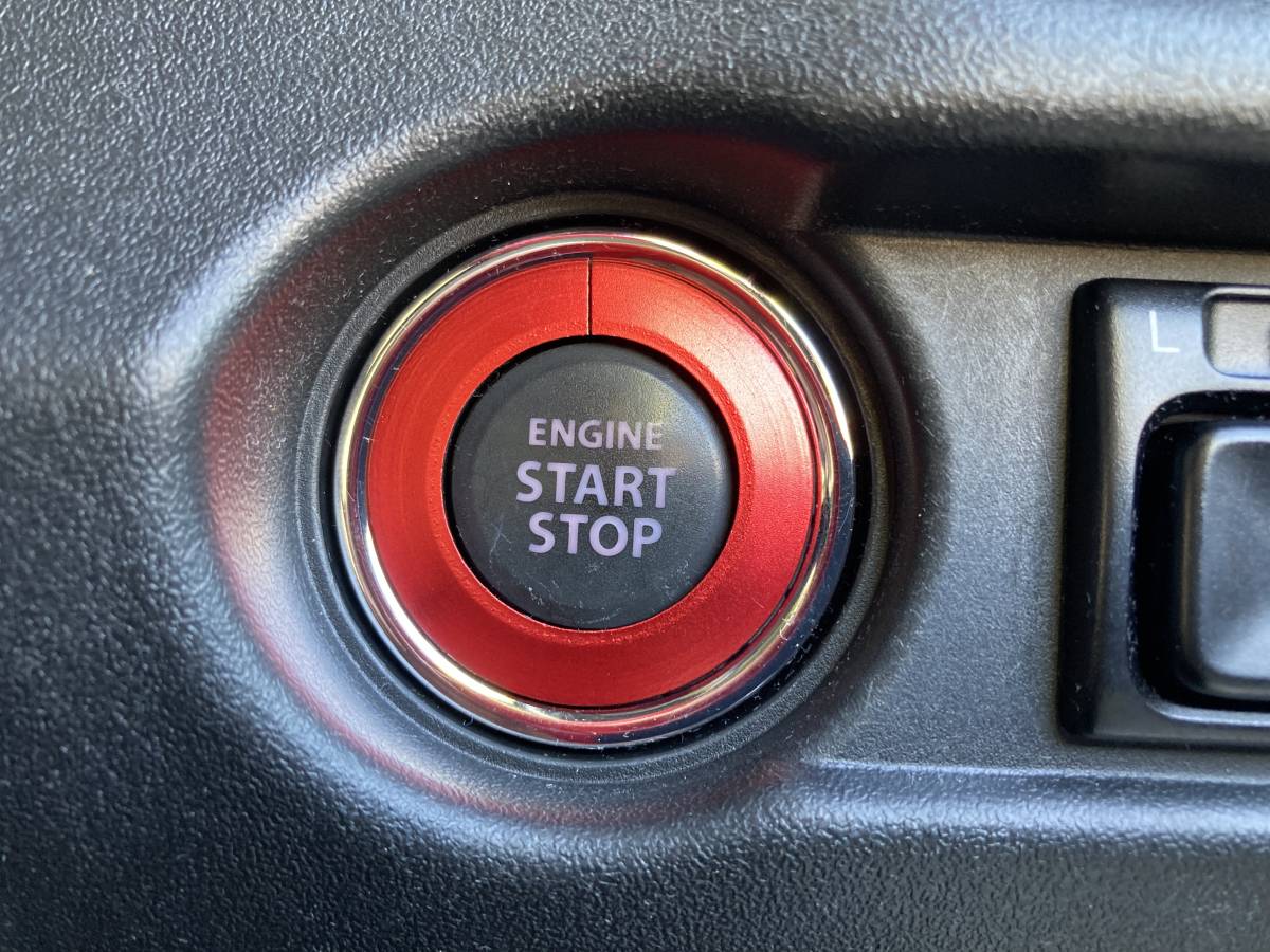 【新品】スズキ ジムニー JB64 JB74 エンジンスタートボタンカバー スターターリング プッシュスタート レッドの落札情報詳細