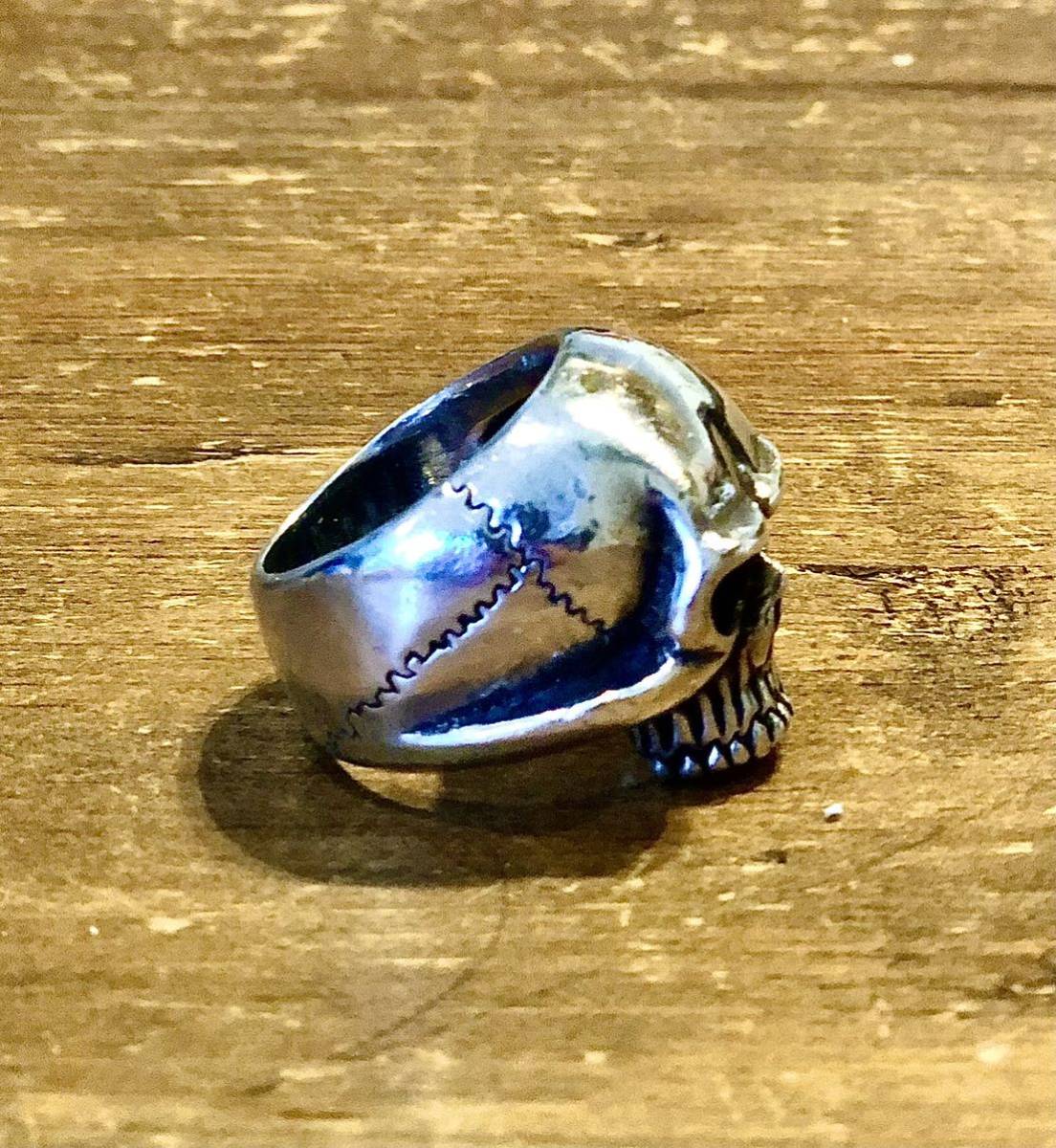 鬼デビルスカルRING ♯20号 真鍮