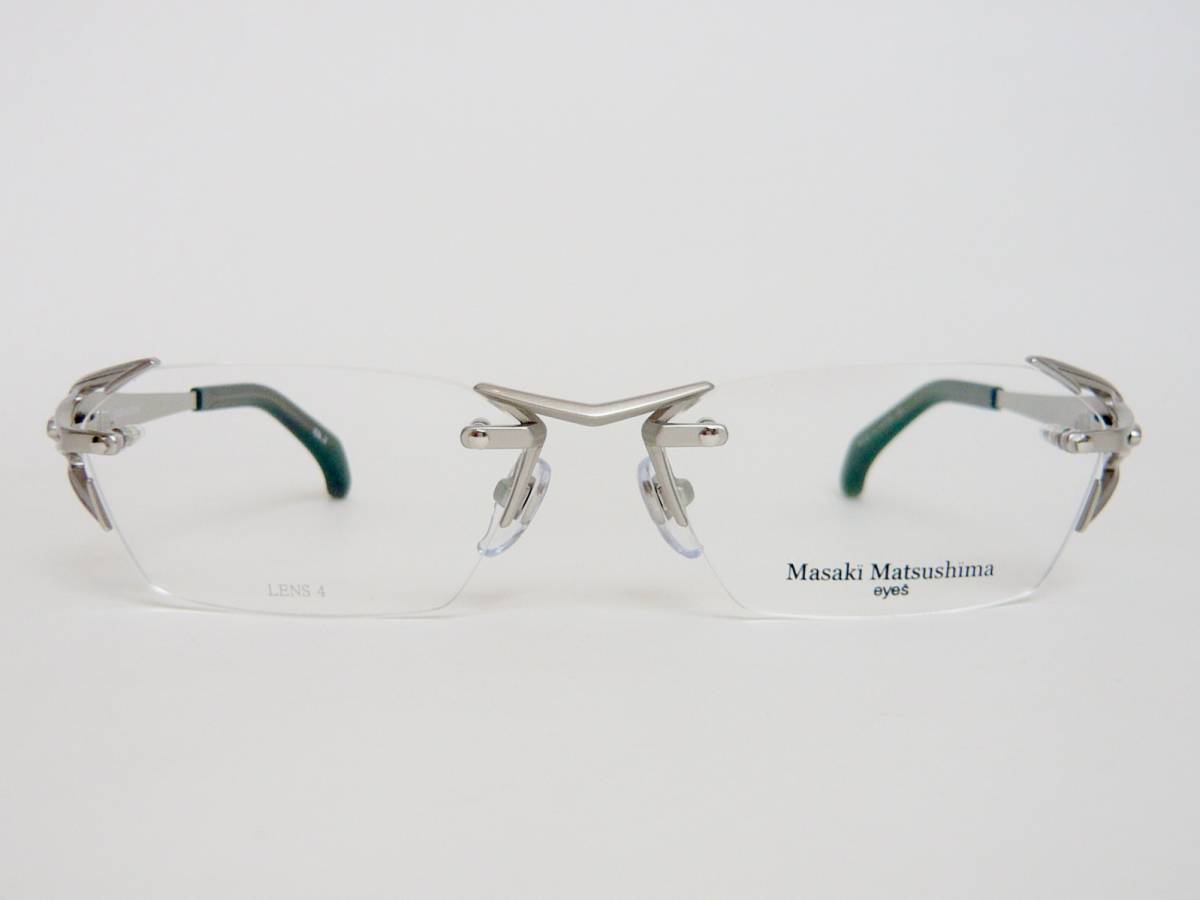 新品】新品 マサキマツシマ メガネ MF-1226-2 シルバー Masaki