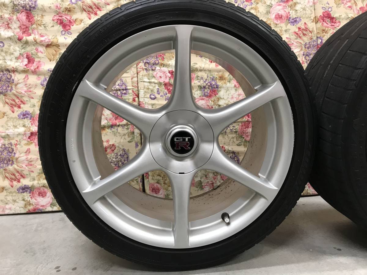 BNR34 R34 GT-R 純正ホイール（限定色用シルバー）4本セットの落札情報 