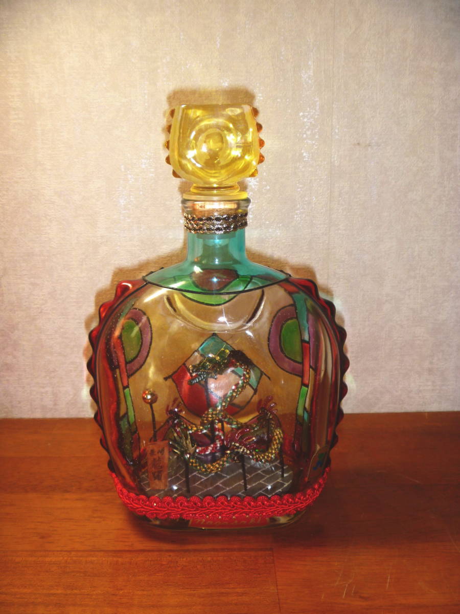 長崎工芸品 ステンドグラス風ボトルシップ 長崎県推奨 ステンドグラス風 ボトルドラゴン】長崎くんち/龍踊り