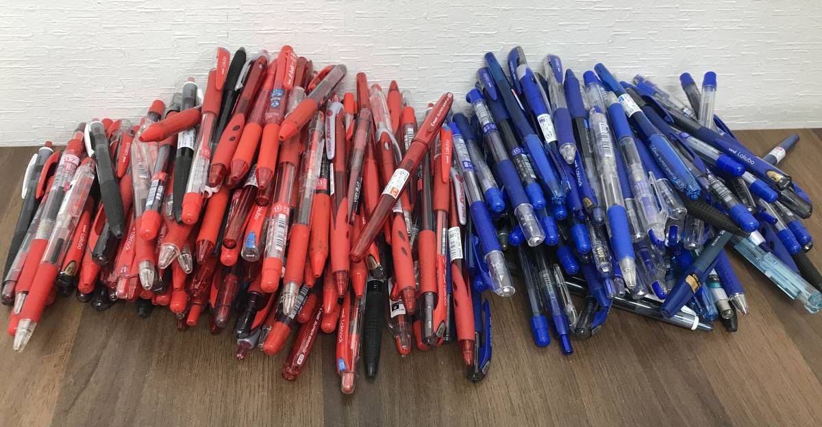 新品】M1001 □1円スタート ボールペン まとめ 大量 □約200本 赤 青