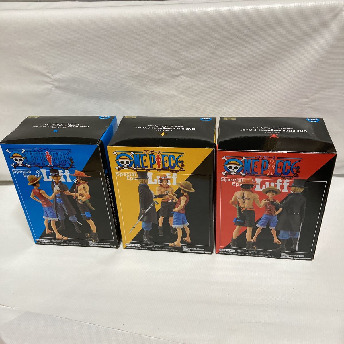 ワンピース One Piece Magazine Figure Special Episode Luff Vol 3 マガジン フィギュア スペシャル エピソード ルフィ エース サボ3点 の落札情報詳細 ヤフオク落札価格情報 オークフリー スマートフォン版