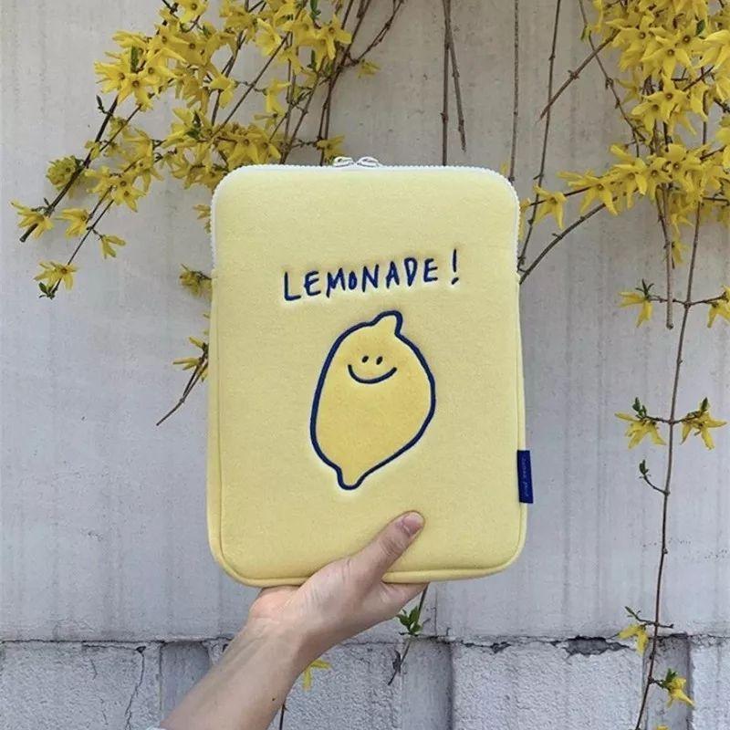 新品】レモン タブレットケース ラップトップ レモネード 韓国