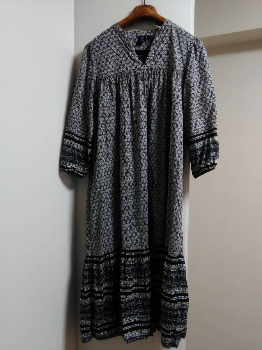 Anna Sui Uniqlo アナスイ ユニクロ コラボ ボヘミアン ７分丈 ワンピース ブラック M マタニティ クリックポスト198円 の落札情報詳細 ヤフオク落札価格情報 オークフリー スマートフォン版