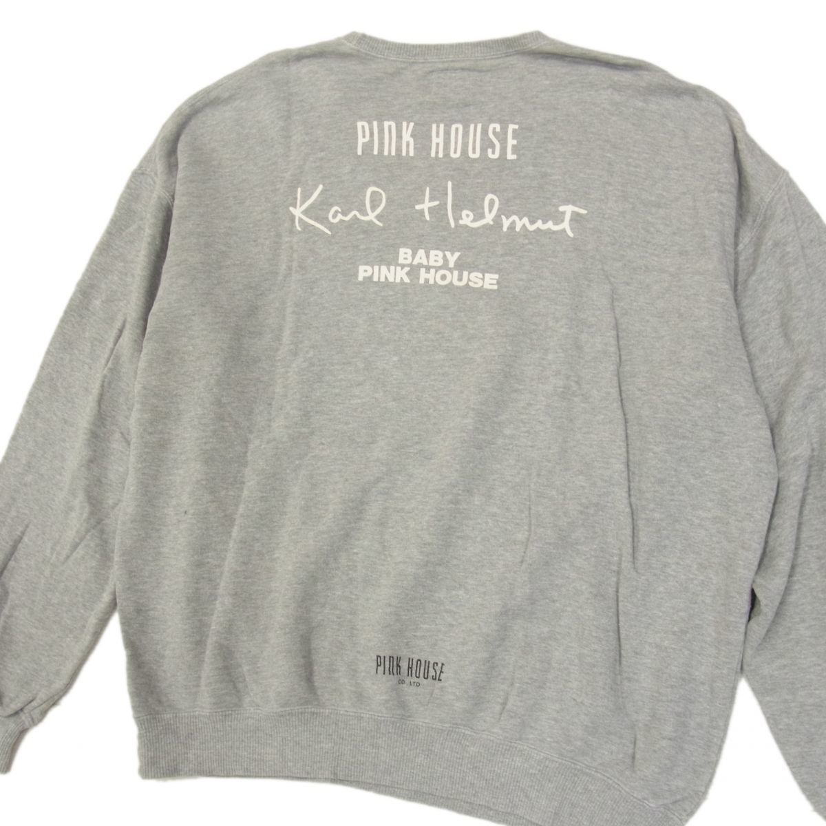 カールヘルム スウェットトレーナー ロゴプリント ライトグレー 大きめサイズ ピンクハウス Karl Helmut メンズトップス 1円 の落札情報詳細 ヤフオク落札価格情報 オークフリー スマートフォン版