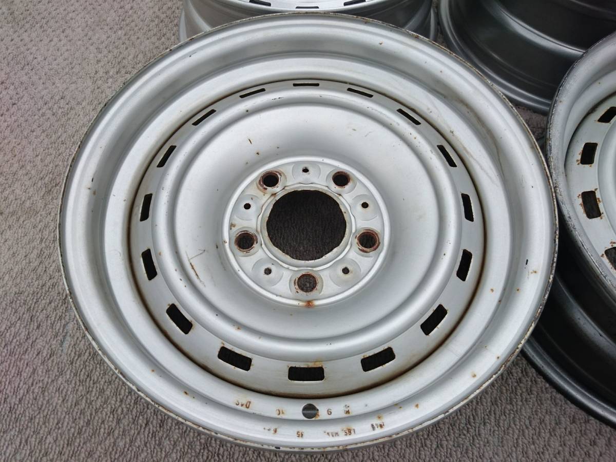 シェビーバン 純正 ラリーホイール 15X6.5 PCD127 5H 5X5 キャップ