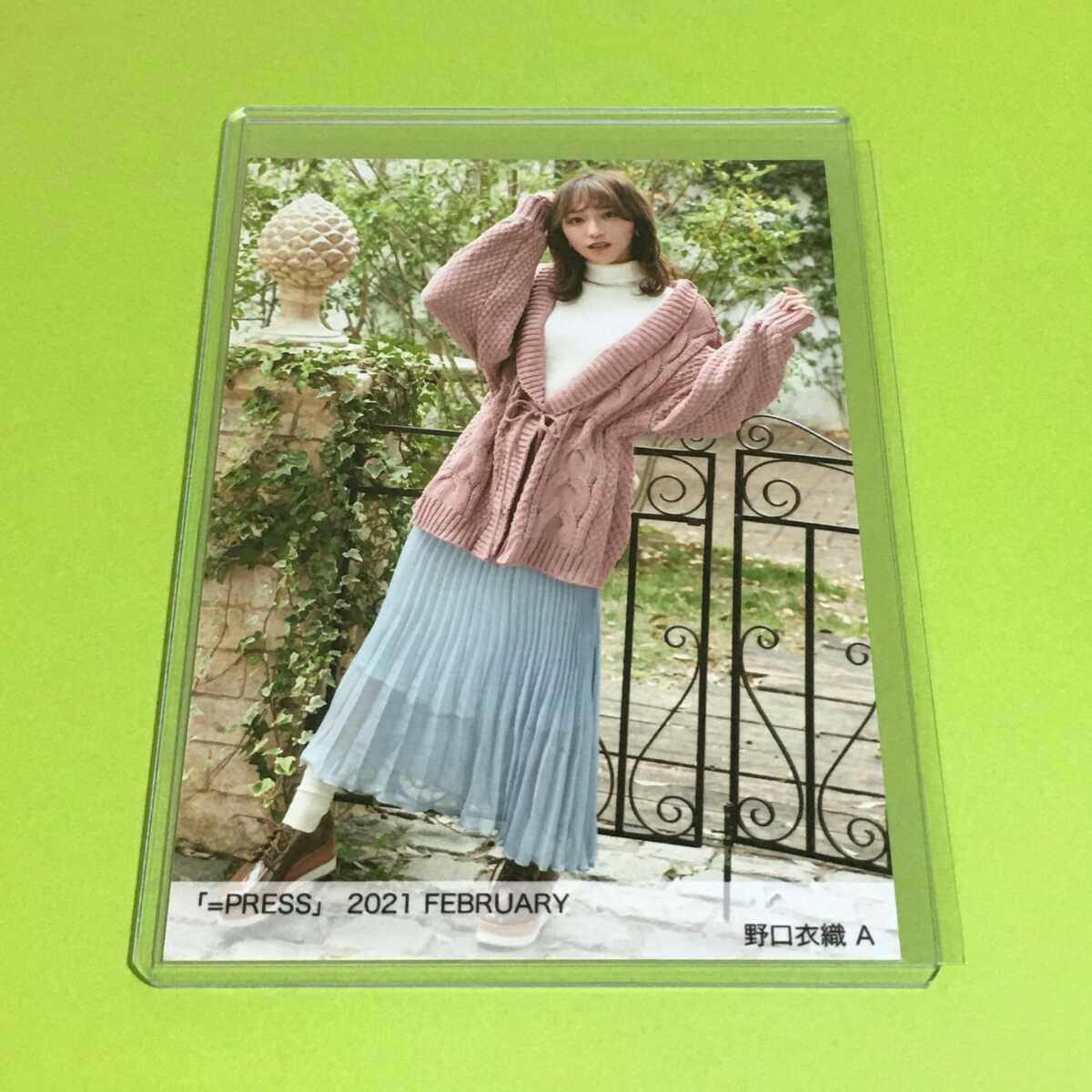 野口衣織 直筆サイン入りチェキ 1stコンサートモバイルくじ