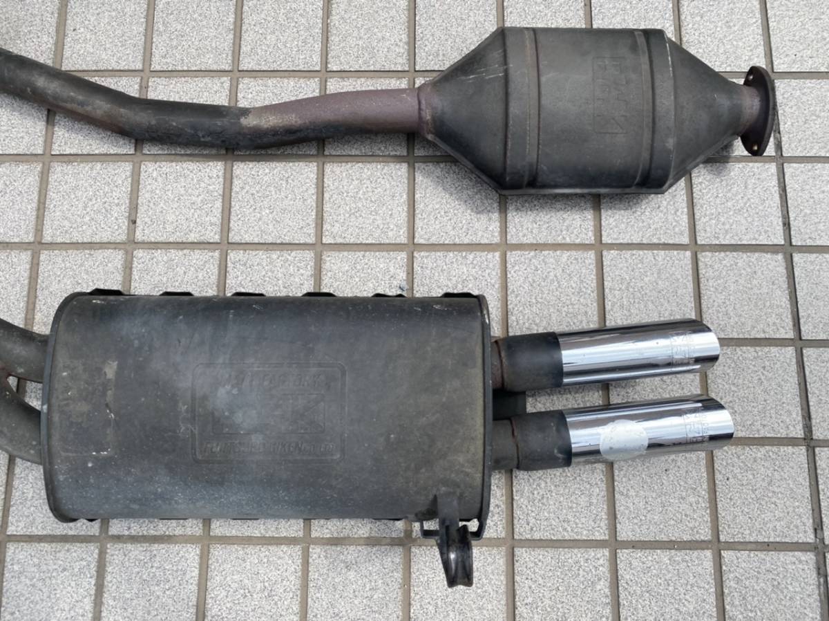 フジツボデュアルマフラー 規制前 当時物 ae86 トレノ レビン ハチロク