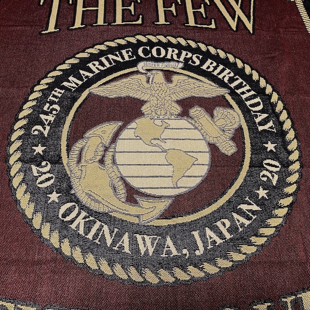 アメリカ海兵隊 記念ブランケット（米海兵隊第245回創立記念日