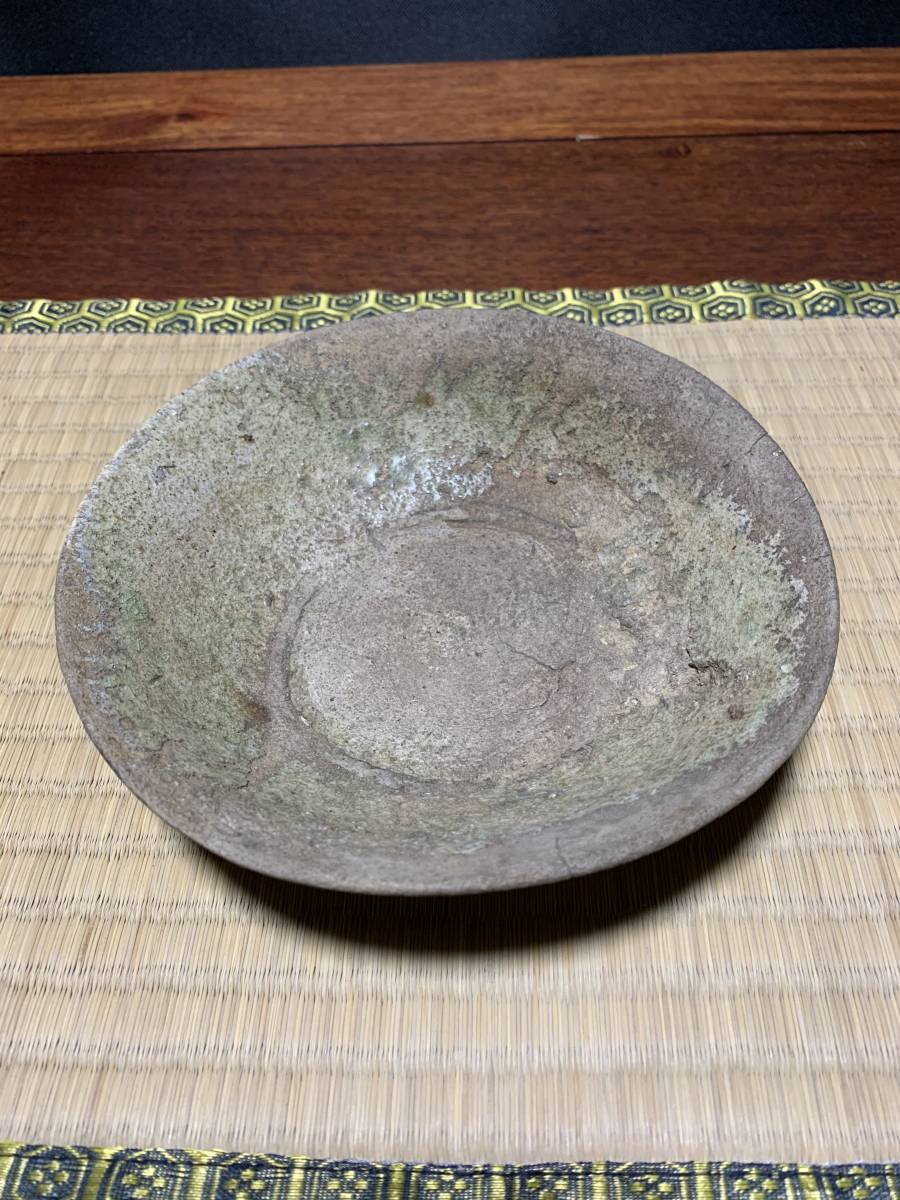 伝】平安～鎌倉時代古瀬戸灰釉双耳広口壺【検索須恵器猿投新羅土器