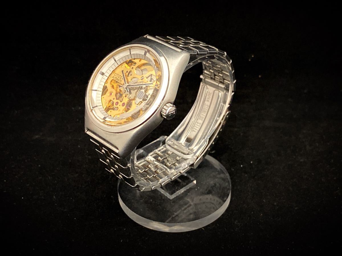 k707 シチズン スケルトン時計 自動巻き 25石 稼働品